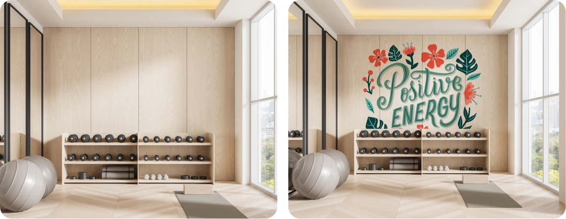 Yoga Studio | Wood – Positive Energy Wall Art